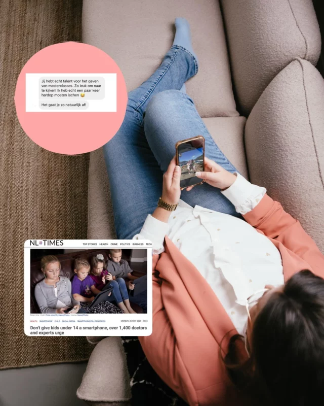 De politiek wilt smartphones 📱voor kinderen onder de 14 gaan verbieden. 
De mentale problemen onder jongeren nemen de afgelopen jaren significant toe, velen wijten dit aan het smartphone gebruik van deze jongeren. 

En toch hebben we ze vandaag de dag nog steeds in huis. 
En, volgens een poll in mijn stories laatst, is zo’n 75% van de ouders ontevreden over het schermgebruik van hun kinderen. 

Leuk, dat de politiek wilt instappen. Goed ook, wel. 

Maar wat doen wij thuis? Wat doe jij thuis? Wat doe ik? 
Wat kunnen wij zélf doen om onze kinderen hier goed in te begeleiden?

✨Goed om te weten; ik ben absoluut niet ‘anti-scherm’. 
Ja, ik zie ook liever mijn kinderen zich buiten vervelen en hutten bouwen. 
Ik besef me alleen wel dat we nú leven, en dat tijden veranderen. 
En ik dien mee te veranderen. 

Hoe meer ik me afzet, hoe meer ik de verbinding verlies met mijn kinderen.

En laat het de oplossing nu nét daarin zitten, in die verbinding! 

Al meer dan 100 andere ouders gingen je voor in mijn online ‘Spreekuur over Schermverbinding’:

✓ Waarom je kind zo boos wordt als het scherm uit moet (spoiler: het ligt niet aan jou!)
✓ De ene vraag die alles verandert - en waarom ‘gewoon verbieden’ averechts werkt
✓ Hoe je stopt met schuldgevoel over jouw eigen telefoongebruik
✓ De simpele truc waardoor schermtijd geen gevecht meer wordt
✓ Waarom verbinding belangrijker is dan regels (en hoe je dat doet)

Ben je erbij? Check de link in bio, of stuur me een DM 🧡